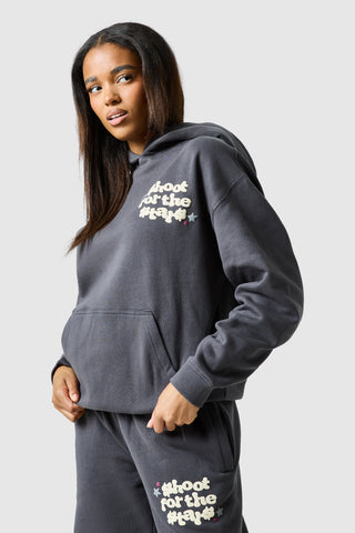 Capuche « Shoot For The Stars » pour femme - Gris volcan