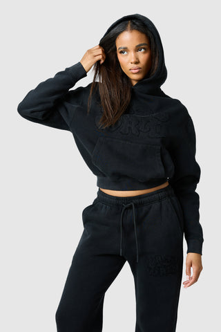 Capuche à appliqué Lrzo Wrld pour femme - Noir
