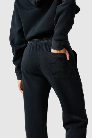 Pantalon de jogging Lrzo Wrld Applique pour femme - Noir