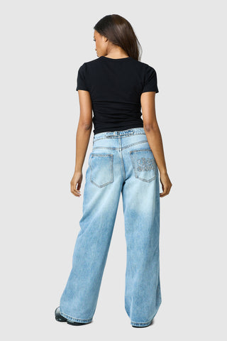 Jean Brooke pour femme - Denim bleu clair