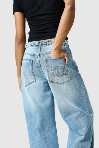 Jean Brooke pour femme - Denim bleu clair