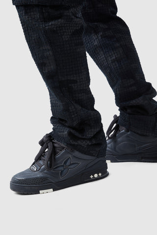 Pantalon cargo camouflage général - Noir/anthracite