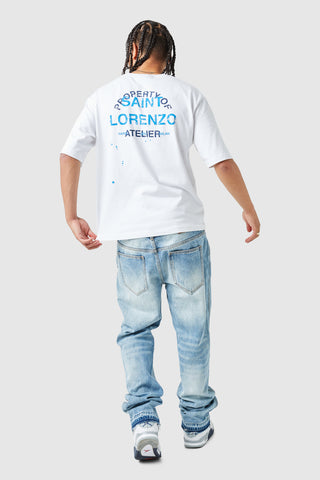 Ravi Jean - Délavage bleu clair