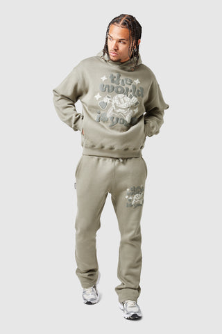 Capuche « Le monde est à toi » - Kaki