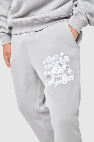 Jogger World Is Yours - Gris acier