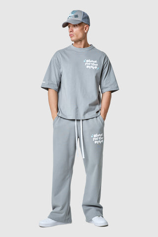 T-shirt « Shoot For The Stars » - Gris lune