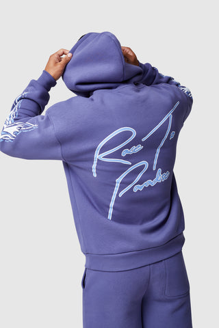 FLAMES HOOD - BLUE