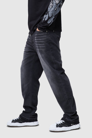 RIGID RELAXED JEAN - BLACK