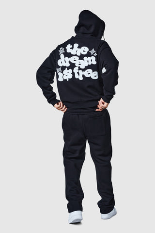 Sweat à capuche zippé Dream Is Free 2.0 - Noir