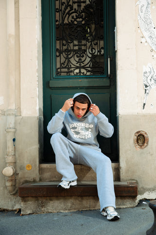 Capuche Globe - Gris chiné