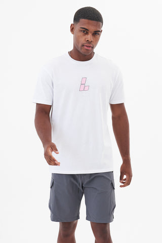 Vanquish tee - blanc / rose