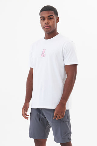 Vanquish tee - blanc / rose